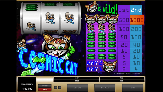 Бонусная игра Cosmic Cat 6